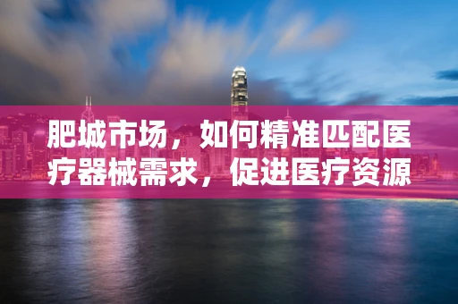 肥城市场，如何精准匹配医疗器械需求，促进医疗资源优化？