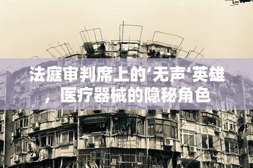法庭审判席上的‘无声’英雄，医疗器械的隐秘角色