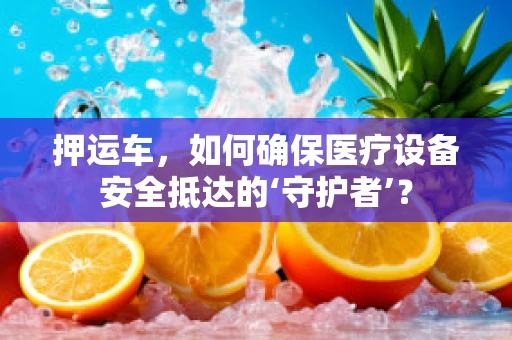 押运车，如何确保医疗设备安全抵达的‘守护者’？