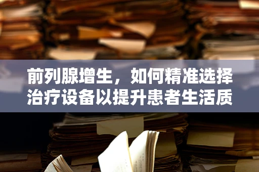前列腺增生，如何精准选择治疗设备以提升患者生活质量？