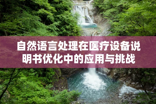 自然语言处理在医疗设备说明书优化中的应用与挑战