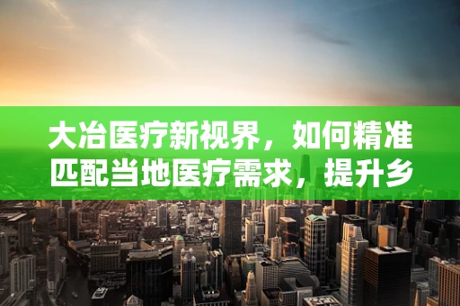 大冶医疗新视界，如何精准匹配当地医疗需求，提升乡镇医院诊疗效率？