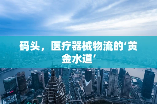 码头，医疗器械物流的‘黄金水道’