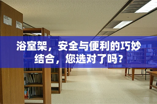 浴室架，安全与便利的巧妙结合，您选对了吗？