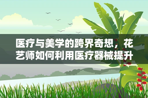 医疗与美学的跨界奇想，花艺师如何利用医疗器械提升创作空间？
