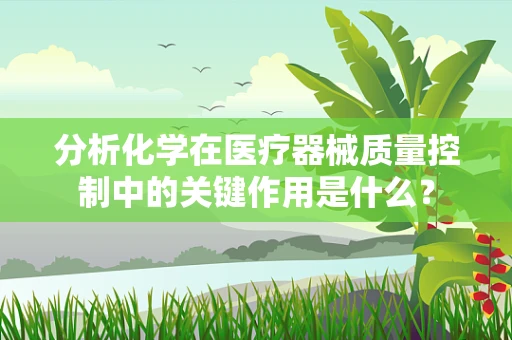 分析化学在医疗器械质量控制中的关键作用是什么？
