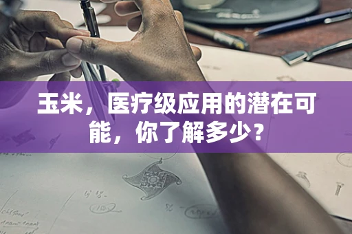 玉米，医疗级应用的潜在可能，你了解多少？