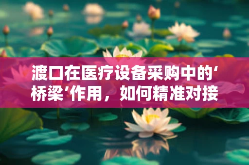 渡口在医疗设备采购中的‘桥梁’作用，如何精准对接需求？
