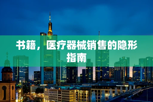 书籍，医疗器械销售的隐形指南
