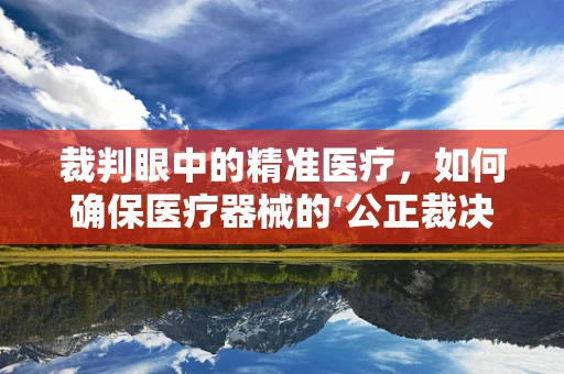 裁判眼中的精准医疗，如何确保医疗器械的‘公正裁决’？