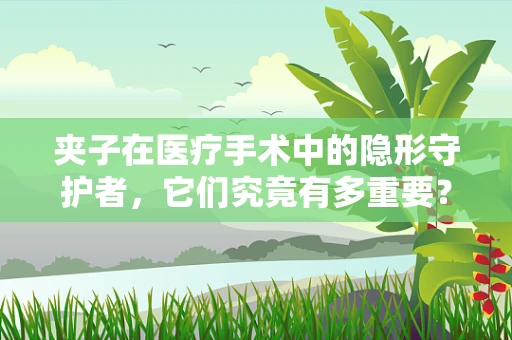 夹子在医疗手术中的隐形守护者，它们究竟有多重要？