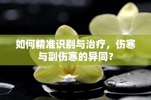 如何精准识别与治疗，伤寒与副伤寒的异同？
