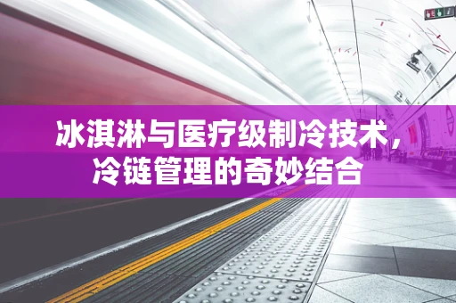 冰淇淋与医疗级制冷技术，冷链管理的奇妙结合