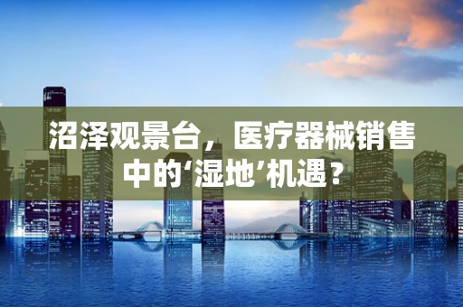 沼泽观景台，医疗器械销售中的‘湿地’机遇？