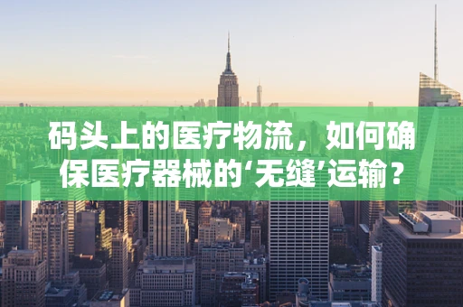 码头上的医疗物流，如何确保医疗器械的‘无缝’运输？