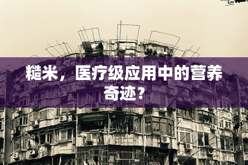 糙米，医疗级应用中的营养奇迹？
