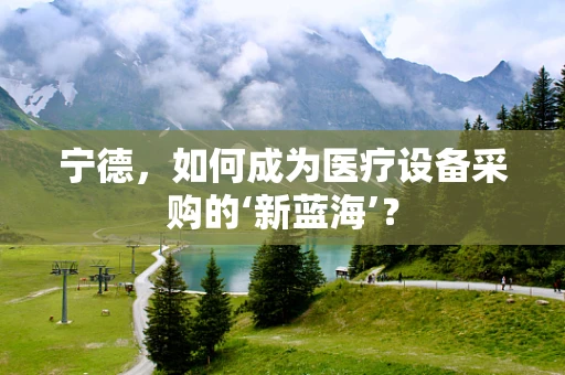 宁德，如何成为医疗设备采购的‘新蓝海’？