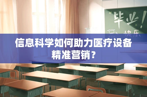 信息科学如何助力医疗设备精准营销？