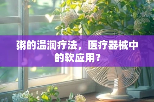 粥的温润疗法，医疗器械中的软应用？