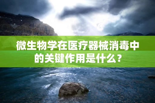 微生物学在医疗器械消毒中的关键作用是什么？
