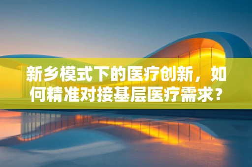 新乡模式下的医疗创新，如何精准对接基层医疗需求？