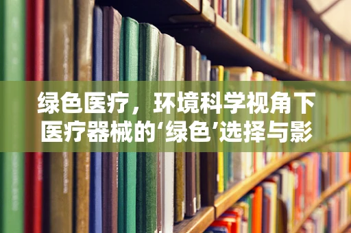 绿色医疗，环境科学视角下医疗器械的‘绿色’选择与影响