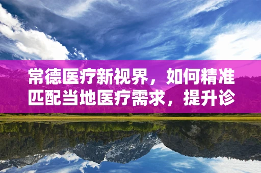 常德医疗新视界，如何精准匹配当地医疗需求，提升诊疗效率？